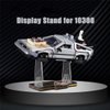 TopBrixx Display Stand for Lego Back to The Future Time Machine 10300, 5MM Acrylic Stand for Lego 10300 (No Model Set Included)