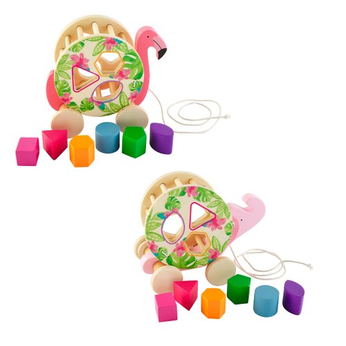 Mud Pie Kids Flamingo Safari Shape Sorter