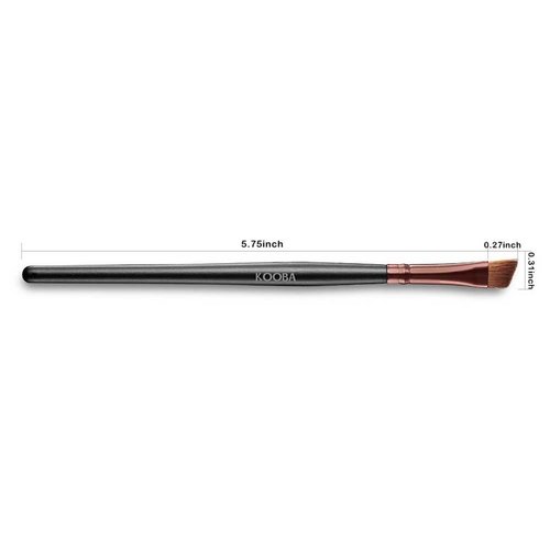 KOOBA Makeup Angle Eyeliner Kabuki Brush - Portable Eye Powder Foundation Brush, Beauty Cosmetic Tool for Professional and Travel