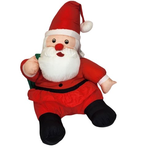 CHIRAG EXIM Standing Santa Claus Soft Stuffed Plush Toy Christmas Decorations for Kids Boys & Girls (Color: Red)- Pack of 2