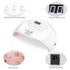 LKE UV LED Nail Lamp, Nail Dryer 72W Gel Nail Polish Curing Lamp UV Nail Lamp LED Nail Lamp for Gel Nail Polish Kit Nail Light Nail Art Accessories White (White)