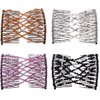 FXQHAN Women Magic Hair Comb Bead Stretchy Hair Combs Double Slide Metal multifunctional Comb Clip Hairpins For women-4pcs