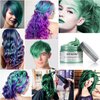 Temporary Green Hair Color Wax 4.23oz, Instant Hairstyle Mud Cream, Hair Pomades for Party, Cosplay, Nightclub, Masquerade, Halloween.(Green)