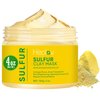 Healov Sulfur Face Mask – All Natural Sulfur Facial Clay Mask – Glowing Skin Mask For Acne, Spots, Oily Skin – Sulfur Acne Mask Absorbs Excess Oil and Unclogs Pores – Sulfur Mask Skincare