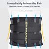 SYXUPAP Back Brace for Lower Back Pain, Lumber Suppot Belt for Men and Women, Breatheble Waist Support Belt with Hole Mesh for Hernied Disc, Sciatica, Scoliosis,Length Adjustabe(Black,L)