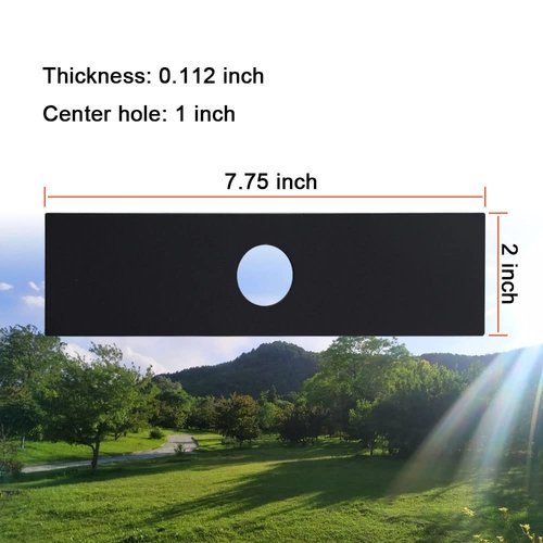 AMTHKNO 2-Pack AEB0800 8" X 2", 1" Center Hole Edger Blade Compatible with EGO 56V Edger Models EA0800/ME0801/ME0800
