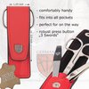 3 Swords Germany - brand quality 3 piece manicure pedicure grooming kit set for professional finger & toe nail care scissors file genuine leather case in gift box, Made in Solingen Germany (03737)