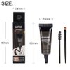 Tinted Thickening Eyebrow Mascara with Two Eyebrow Brushes,Brow Fast Sculpt,Waterproof,Transfer-proof,Eyebrow Tinting Kit- Cruelty Free - Light Medium Brown (2 Pack) (04 Black)