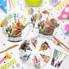 APOWBLS Cat Theme Birthday Party Supplies - Cat Party Decorations Dinnerware Include Cat Party Plates, Cup, Napkin, Kitten Birthday Decorations Tableware, Kitty Cat Birthday Party Supplies | Serve 24