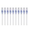 Monoprice Cat6A Ethernet Patch Cable - Snagless RJ45, 550Mhz, 10G, UTP, Pure Bare Copper Wire, 30AWG, 10-Pack, 1 Feet, White - SlimRun Series