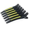 6Pcs/set Pinup Plastic Duck Bill Hair Clips for Sectioning Hair - Professional Non Slip Silicone band Clips Salon DIY Accessories Hairpins Hairgrip for Women(Blcak-Style3)