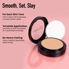 Frankie Rose Cosmetics Powder Foundation – Full Coverage Face Powder For Pores & Imperfections, Evens Out Skin Tone & Shine-Control | 58 Grams (Silk)
