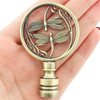 SJZBIN Lamp Finial Cap Knob Double Dragonflies Lamp Finials Hollowing Out Treatment Dragonfly Design Lamp Decoration for Lamp Shade, Bronze