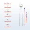 ELANE 36 Pcs Pearl Hair Pins and Bridal Accessories with Pearl Bobby Pins for Wedding Hairstyles (Silver)