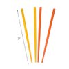 2 Sets of Wooden Hair Sticks Chopsticks - Orange & Yellow