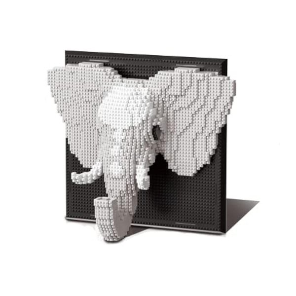 BDYDT Wall Art Elephant Building Blocks Set; A Wall Decor Set for Adults Who Love Creative Hobbies(1625 Pieces) Toys Gifts for Kid and Adult