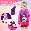 Kids Gardening Tools Set Includes Toddlers Gardening Gloves Sturdy Tote Bag Watering Can Shovel Rake Trowel Children Unicorn Apron Birthday Christmas Easter Gift for Kids Boys Girls