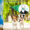 2 Dog Leash, 360° Swivel No Tangle Double Dog Walking & Training Leash, Comfortable Shock Absorbing Reflective Bungee Lead Walk 2 Dogs with Ease
