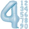 40 In Matte Blue Number Balloons Helium Foil Mylar Balloon Birthday Party banquet Decoration Digital 4