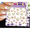 Nail Art 3D Stickers ♥ Mixed Flower Collection of 10 Decals /EE-III/