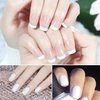 Vishine 15ml 2Pcs DUO French Manicure Gel Nail Polish French White & French Rose Kit UV LED Nail Gel Classic Pale Pink White Manicure Set