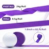 PIGETALE Crepe Paper Streamers 4 Rolls 328ft, Pack of Unique 3 Purple and White Party Streamer for Birthday Wedding Ceremony Baby Shower Party Decorations DIY Supplies Art Crafts (1.8Inch x 82Ft/Roll)