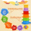 Baby Bath Toys for Kids Ages 1-3,13 Pcs Bathtub Toys for Babies 6-12-18 Months, Mold Free Bath Toys Toddlers 2-4 Years Old,Stacking Cups & Watering Can,Water Table Toys for Infants Boys Girls 1 2 3 4