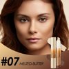 FOCALLURE 2 in 1 Cream Bronzer and Highlighter Stick,Non-greasy & Non-drying Contour Pencil,Easy to Create a Natural Matte Finishing,Long Lasting & Waterproof Face Brighten Make up Pen,MELTED BUTTER