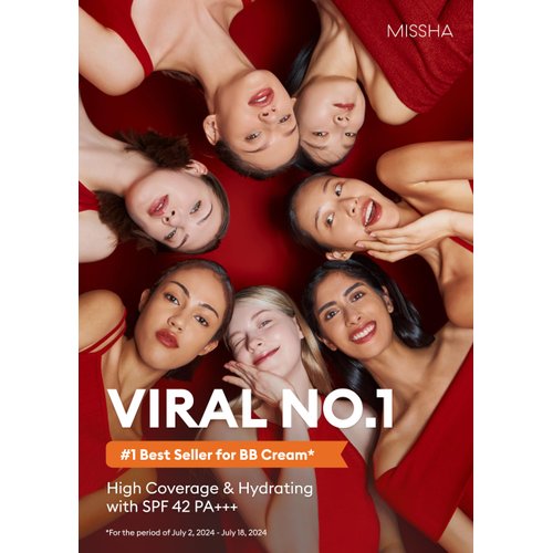 MISSHA M Perfect BB Cream No.21 (2 Pack) Light Beige for Bright Skin SPF 42 PA +++ 1.69 Fl Oz - Tinted Moisturizer for face with SPF