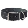 Genuine Leather Studded Dog Collar, Black, 1.5" Wide. Fits 16"-20" Neck Size Amstaff