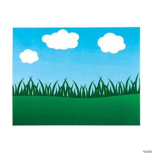 Flower Garden Sticker Scene - 12 Backgrounds and 12 Sticker Sheets - Spring Classroom Activities