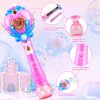 Beria Toys for Girls: Princess Toy Bubble Wand, Birthday Gifts for 3 4 5 6 7 8 Years Old Girl, Bubbles Machine Fairy Wands for Kids Light Up with Bubble Solution, Toddler Girl Toys Age 4-5