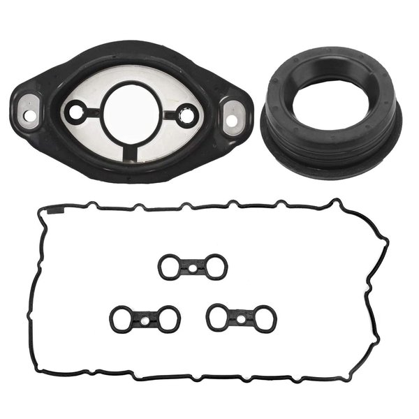 LIMICAR 11127582245 Valve Cover Gasket + 11127552280 Engine Camshaft Adjuster Eccentric Shaft Actuator Seal Compatible with E81 E87 E90 E91 E92 E93 E60 E61 E65 E66 X3 X5 Z4 3.0L