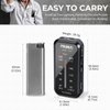 Pocket Radio Mini AM FM Stereo Radio Portable Battery Operated Radio, Includes Headphones, with Back Clip and Signal Indicator, Operated by AAA Batteries for Hurricane,Walking,Running,J-985 by PRUNUS