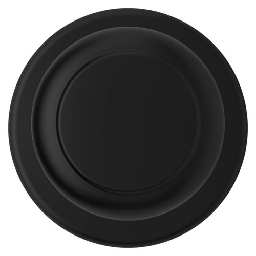 Kwikset Cove Dummy Door Knob, Single Sided Handle for Closets, French Double Doors, and Pantry, Matte Black Non-Turning Interior Push/Pull Door Knob