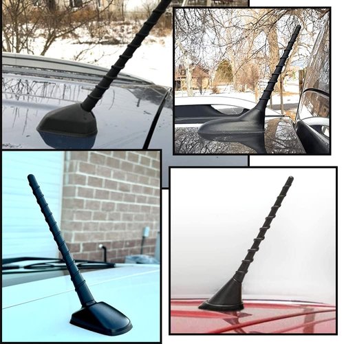 KSaAuto Antenna for Toyota Prius Corolla Rav4 Celica Matrix Yaris Hatchback 1996-2019, Short Toyota Prius Corolla Antenna Replacement, 7 Inch Car Roof Toyota Accessories for AM FM Radio Reception