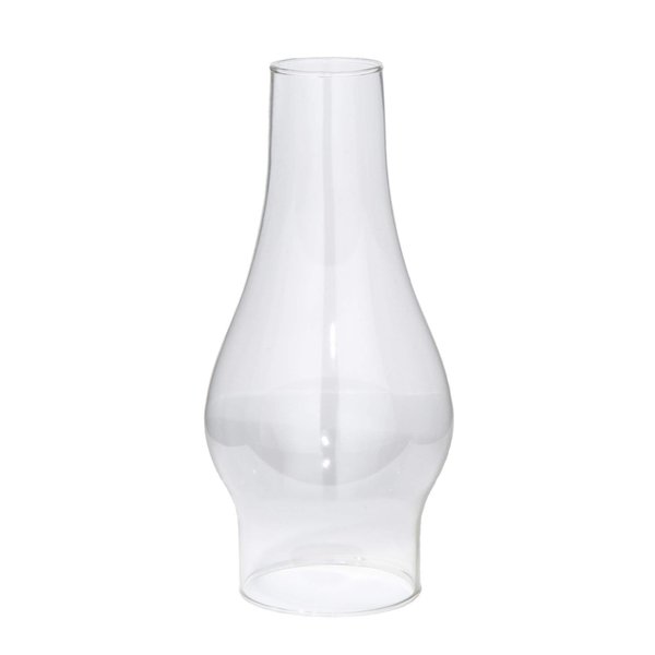 B&P Lamp® 3 Inch Base by 8 1/2 Inch Height Clear Glass Oil or Kerosene Lamp Chimney