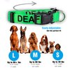 Native Pup Deaf Dog Collar| Hard of Hearing Warning| (Medium)