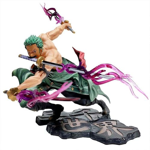 Asoucou Zoro Figure, Anime Action Figure Roronoa Zoro Three Thousand World Anime Statue Doll Sculpture Figure Realistic Anime Character Model Ornament