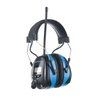 PROTEAR Digital AM FM Radio Headphones, Ear Protection Noise Reduction Earmuffs, 25dB NRR Hearing Protectors for Lawn Mowing and Landscaping(Light Blue)