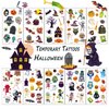 TopFunny Temporary Tattoos for Kids Halloween Makeup, 120Pcs Cartoon Tattoos (11 Sheets) Waterproof Fake Tattoo Body Art Stickers Children Party Decoration Supplies Gifts Favors Girls Boys Halloween
