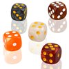 YOUSHARES 50 Pcs Game Dice Set with Free Pouch – Multi - Colors Rounded Edges Dice, 6 Sided 16mm D6 Standard Dice, Table Games Dice Perfect for Tenzi, Yahtzee, Farkle, Bunco