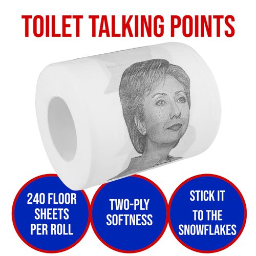 Fairly Odd Novelties Hillary Clinton Novelty Toilet Paper,Regular,FON-10081
