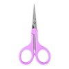 Humbee Eyebrow Scissors, Small Scissors for Facial, Nose, Eyebrow, Mustache, and Beard Hair Trimming & Grooming, Straight Edge, Purple Long Cap