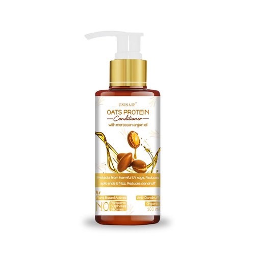 Unisaif Oats Protein Organic Hair Conditioner - Nourishing Hair Care Conditioner for Strength Shine and Repair | Deep Conditioner for Dry Damaged Hair | Sulphate Free | Silicon Free (100 ml).