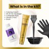 MOEHAIR Hair Coloring Kit | 5N Permanent Hair Color (Light Brown), 20 Volume Developer 6%, Coloring Brush, Gloves & Mixing Bowl | Keratin Infused Color | Gray Coverage | Adds Shines