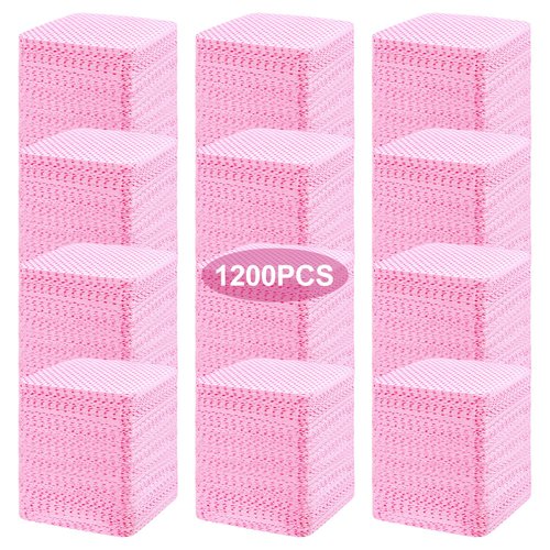 ANYINS Lint Free Nail Wipes, 1200PCS White Lint Free Wipes Non-woven Fabric Gel Polish Remover Super Absorbent Soft Nail Polish Remover for Nail Salon, Home DIY