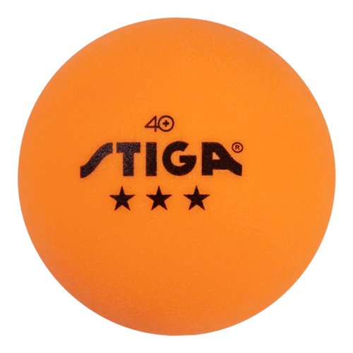 STIGA 6-Pack Orange 3 Star Table Tennis Balls | 40mm ITTF Regulation Size and Weight Ping Pong Balls