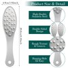 JIEYAO Stainless Steel Foot File, Metal Foot Scraper, Professional Foot File Callus Remover Double-Sided Foot Rasp Scrubber Pedicure Foot Care Tools for Wet & Dry Skin Heel Grater for Feet
