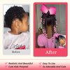 Kids Ponytail Extension With Beads Braids Kids Hair Extensions For Girls Braid Ponytail Extension Hair Beads For Kids Girls Kids Hair Accessories For Girls (Box-9inch, Purple&Transparent)
